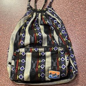 Billabong fabric backpack.